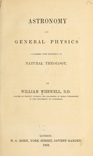 Astronomy and general physics