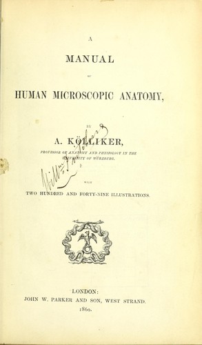 A manual of human microscopic anatomy