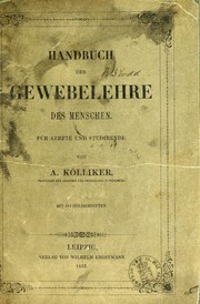 Handbuch der Gewebelehre des Menschen