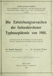Die Entstehungsursachen der Gelsenkirchener Typhusepidemie von 1901