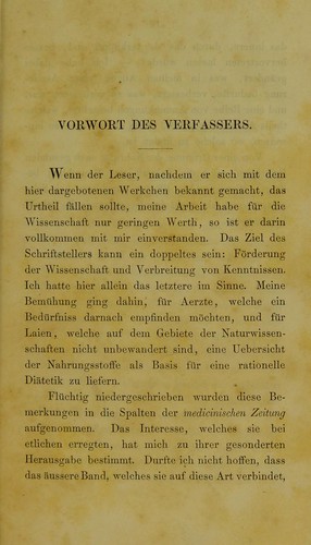 Die Nahrrungsstoffe