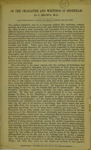 On the character and writings of Sydenham
