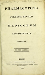 A translation of the Pharmacopoeia of the Royal College of Physicians, of London, 1824