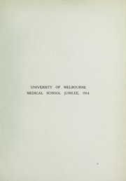 University of Melbourne Medical School jubilee, 1914