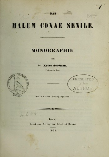 Das Malum coxae senile