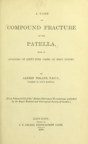 A case of compound fracture of the patella