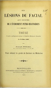 Des lésions du facial au cours de l'évidement petro-mastoïdien