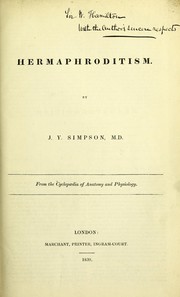 Hermaphroditism ..