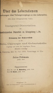 Über das Leberadenom