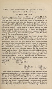 The tautomerism of glyoxalines and the constitution of pilocarpine