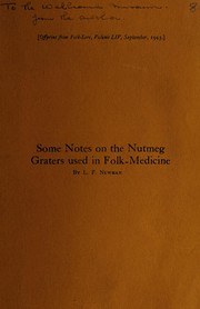 Some notes on the nutmeg graters used in folk medicine
