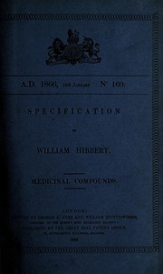 Specification of William Hibbert