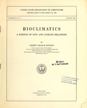 Bioclimatics