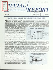 Boston's fy00 budget