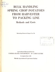 Bulk handling spring crop potatoes from harvester to packing line