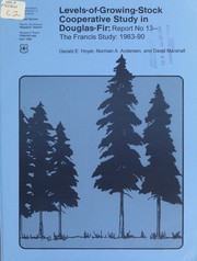 Levels-of-growing-stock cooperative study in Douglas-fir