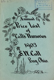 Annual price list of Call's Nurseries