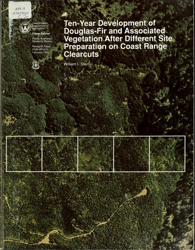 Ten-year development of Douglas-fir and associated vegetation after different site preparation on Coast Range clearcuts