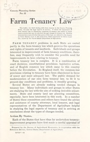 Farm tenancy law