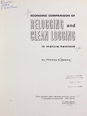 Economic comparison of relogging and clean logging in mature hemlock