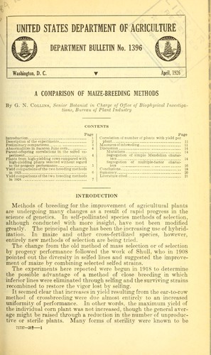 A comparison of maize-breeding methods