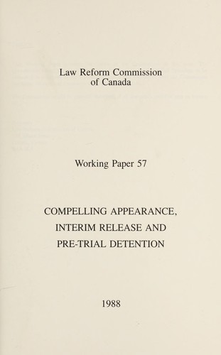 Compelling appearance, interim release and pre-trial detention