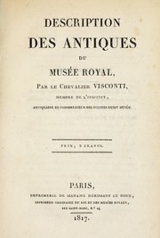 Description des antiques du Musée Royal