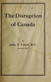 The disruption of Canada
