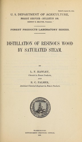 Distillation of resinous wood by saturated steam