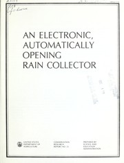 An electronic, automatically opening rain collector