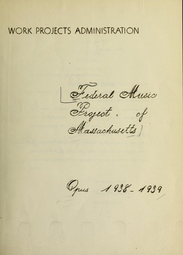 Federal Music Project of Massachusetts