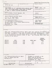Final report of 270©® contoured moving barrier impact into a 1985 Nissan Sentra 2-door sedan in support of Crash III damage algorithm reformation