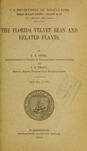 The Florida velvet bean and related plants