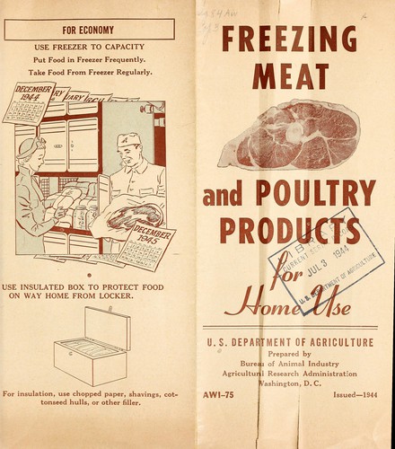 Freezing meat and poultry products for home use