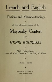 French and English frictions and misunderstandings