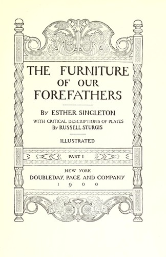 The furniture of our forefathers