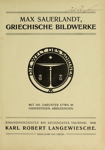 Griechische bildwerke ...
