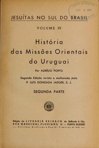 História das missões orientais do Uruguai