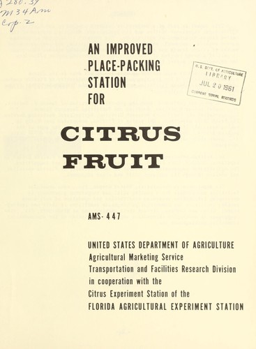An improved place-packing station for citrus fruit