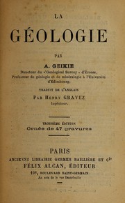 La géologie