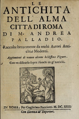 Le antichita dell' alma citta di Roma