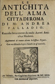 Le antichita dell' alma citta di Roma