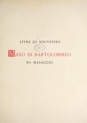 Livre de souvenirs de Maso di Bartolommeo, dit Masaccio