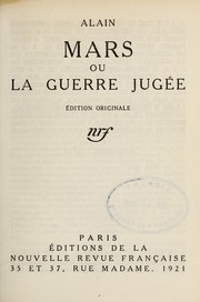 Mars, ou, La guerre jugée
