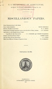 Miscellaneous papers