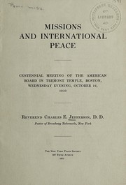 Missions and international peace