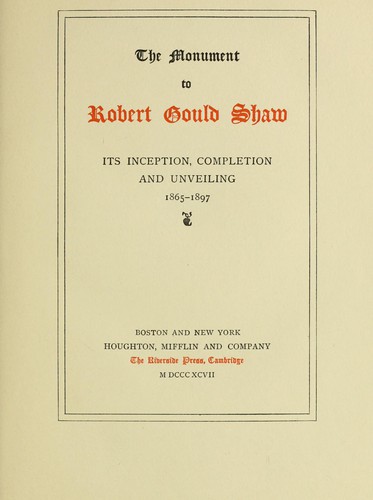 The monument to Robert Gould Shaw