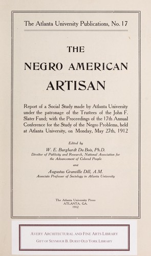 The Negro American artisan