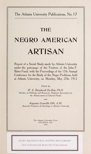 The Negro American artisan
