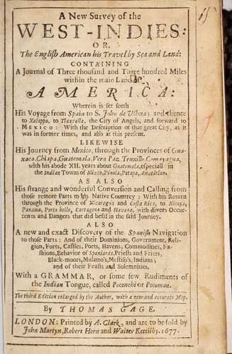 A new survey of the West-Indies, or, The English American his travel by sea and land